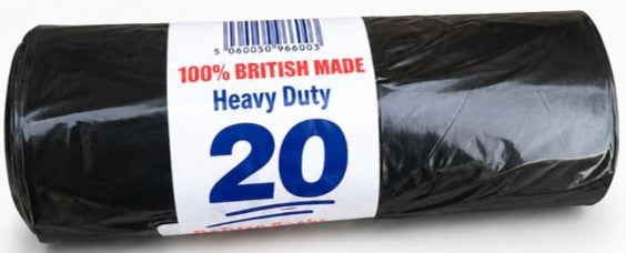 Black Bin Bags 20's