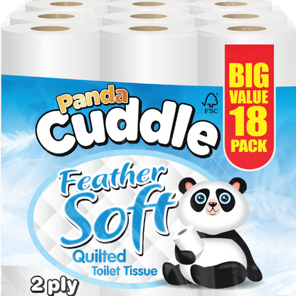 Panda Cuddle Classic 2 Ply 18 X 2 Rolls (36)