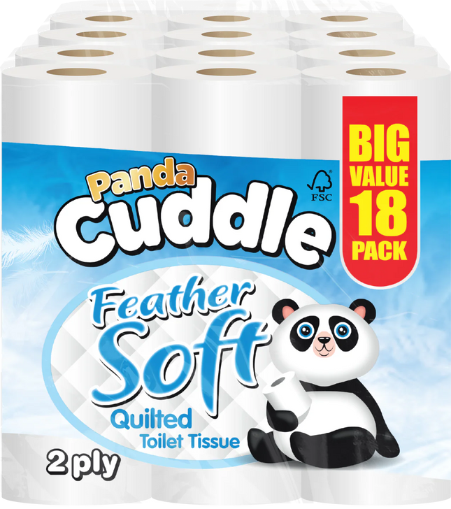 Panda Cuddle Classic 2 Ply 18 X 2 Rolls (36)