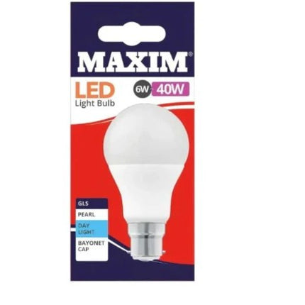 Maxim LED Cap Day Light 40w (6w) B22 Pearl Bulb