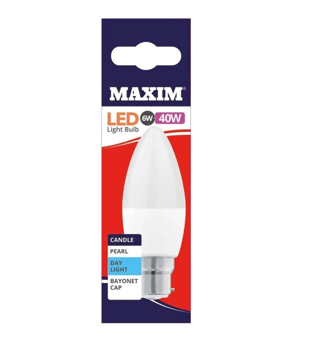 Maxim LED Day Light 40w (6w) B22 Pearl Bulb