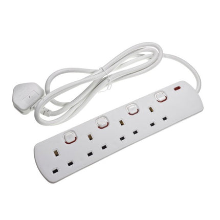4 Way Extension 2 Meter Wire Indvidual Switch