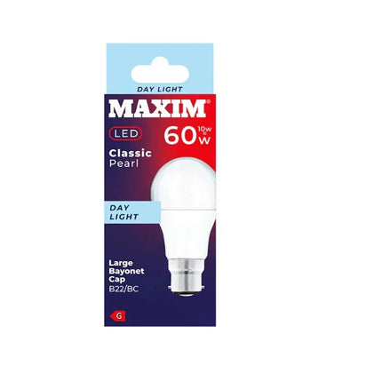 Maxim LED Day Light 60w (10w) B22 Pearl Bulb