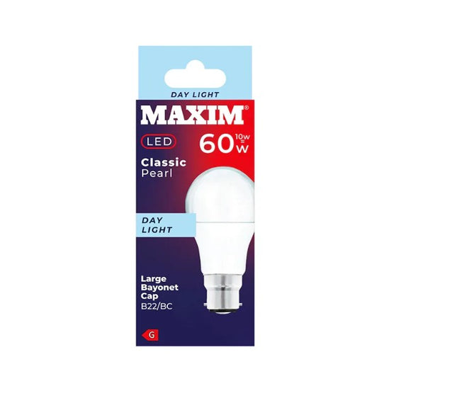 Maxim LED Day Light 60w (10w) B22 Pearl Bulb