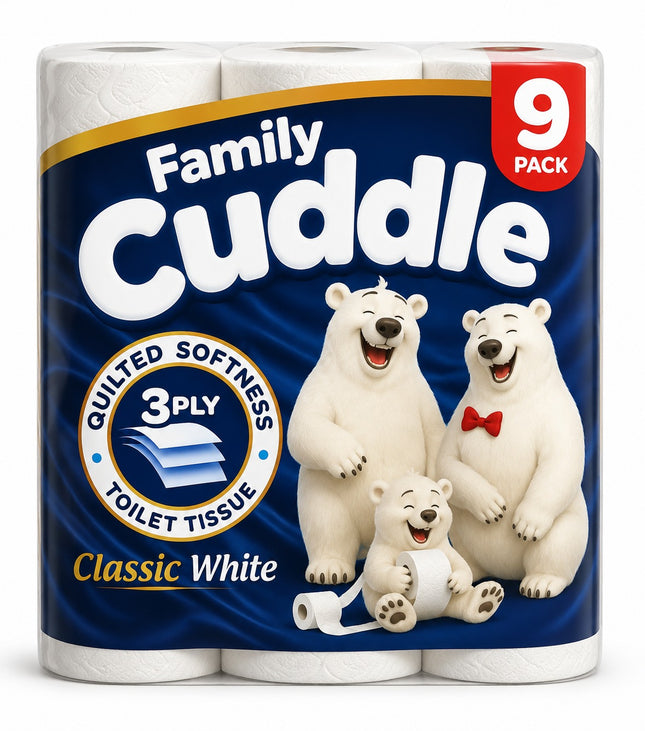 Panda Cuddle Toilet Rolls 9 Pack x 5 (45)