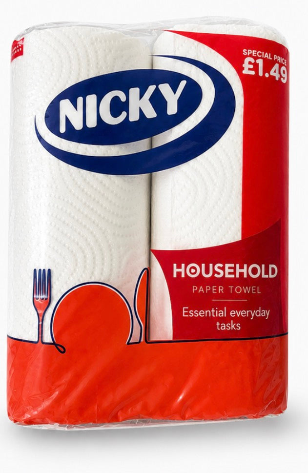 Nicky 2 Pack Kitchen Towel PM £1.49