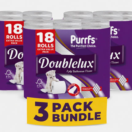 Doublelux Toilet Rolls 18s x 3 Pack (54)