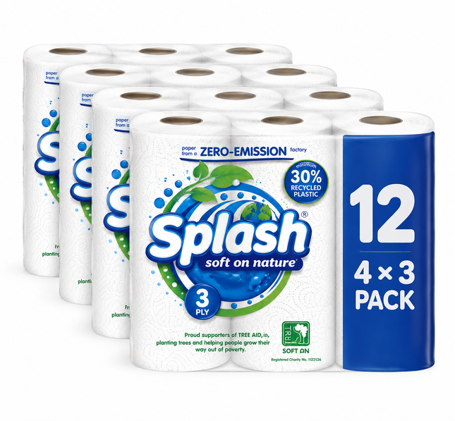 3 Pack Splash Kitchen Towel Full Pack (3 x 4)