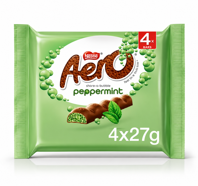 Nestle Aero Bubble Bar Peppermint 4 Pack