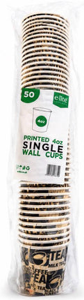 Small Tea Cups Pack of 50's 4oz