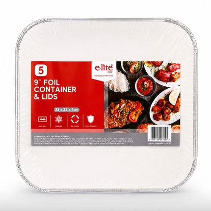 Foil Container Pack 5 (9 x 9)