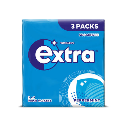 Wrigleys Extra Peppermint Blue 3Pk