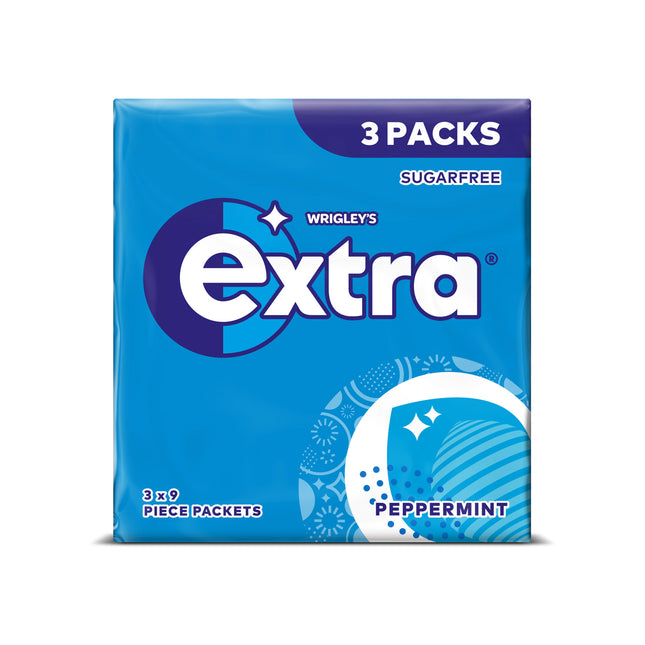Wrigleys Extra Peppermint Blue 3Pk