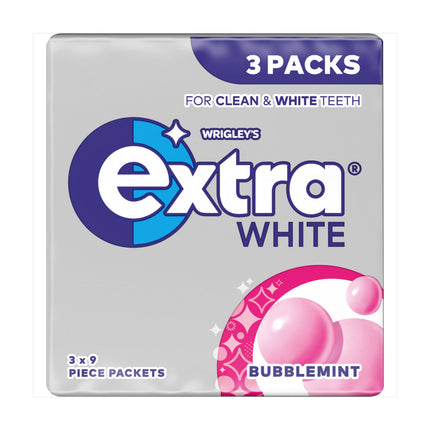 Wrigleys Extra White Bubblemint 3Pk