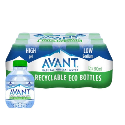 Avant Natural Mineral Water 200ml - 12 Pack Mini Water Bottles
