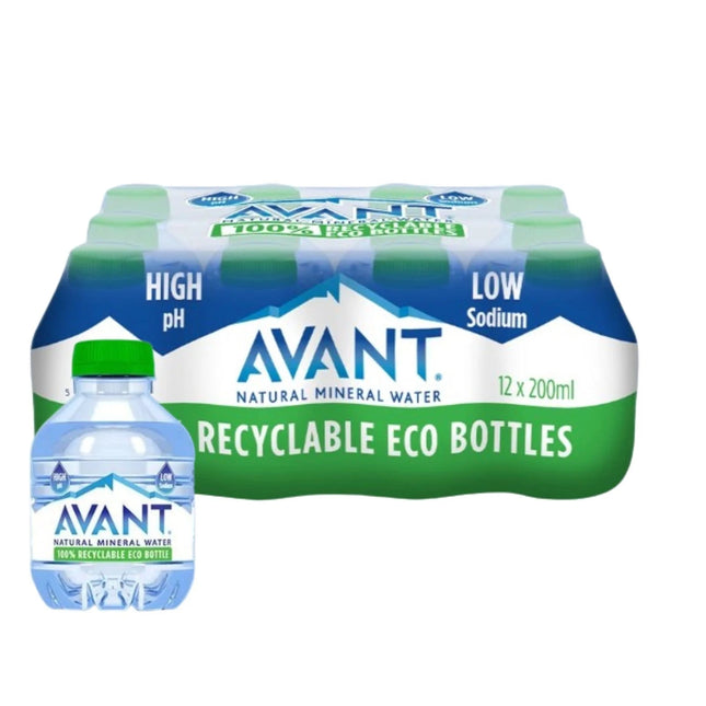 Avant Natural Mineral Water 200ml - 12 Pack Mini Water Bottles