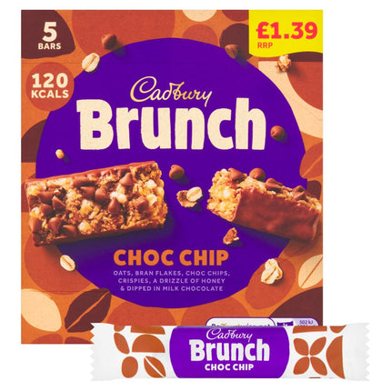 Cadbury Brunch Bar Choc Chip PM £1.39 4Pk