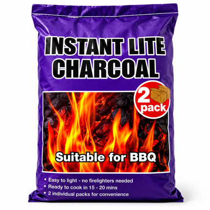 Instant Lite Charcoal Lumpwood 2.5kg (2 pack x 1.25kg)