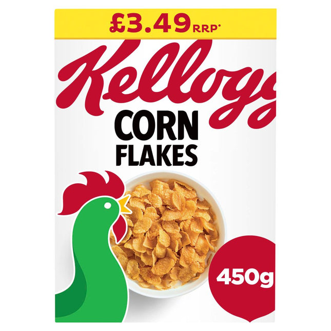 Kellogg's Corn Flakes Breakfast Cereal 450g PM £3.49