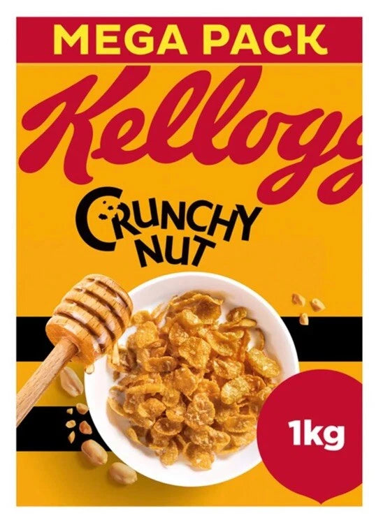 Kelloggs Crunchy Nut Breakfast Cereal 1kg