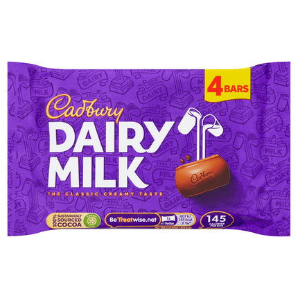 CADBURY DAIRY MILK CHOCOLAT 4PK MULTIPACK