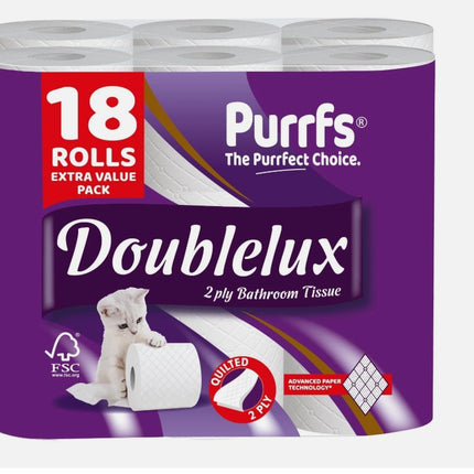 Doublelux Toilet Rolls 18s x 3 Pack (54)