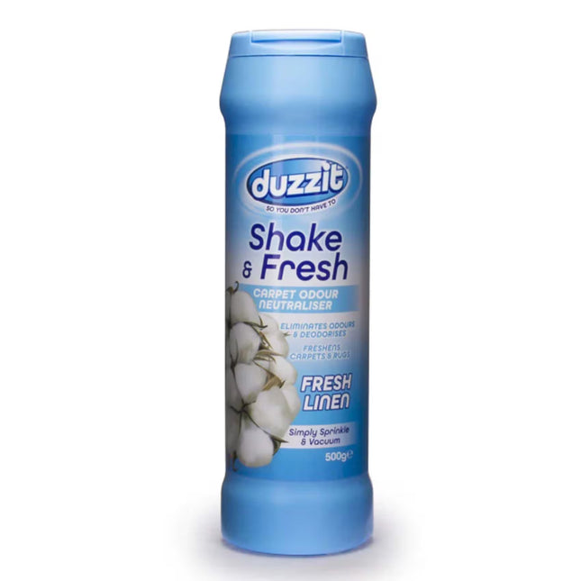 Duzzit Shake & Fresh Carpet Odour Neutraliser Fresh Linen 500g