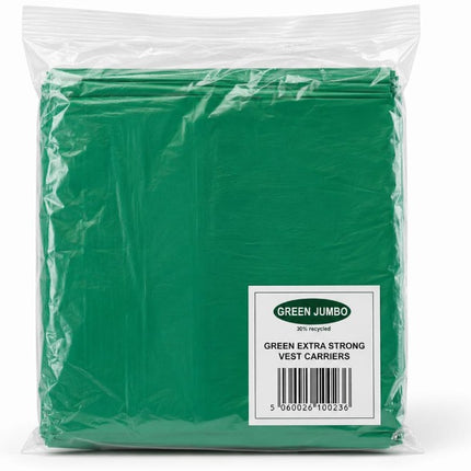 Jumbo Green Carrier Bag Pack