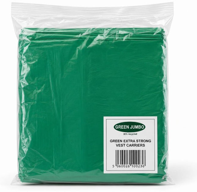 Jumbo Green Carrier Bag Pack