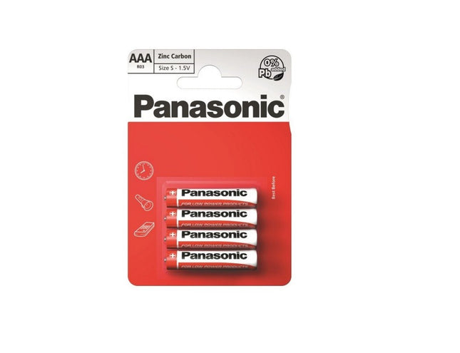 Panasonic Zinc AAA 4 Pack