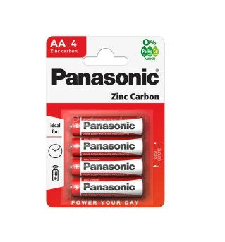 Panasonic Zinc AA LR6 4 Pack