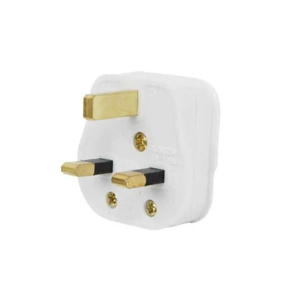 13 Amp White Fused Plug