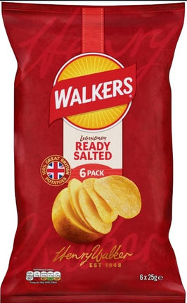 Walkers Ready Salted 6 Pack