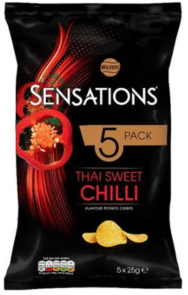 Walkers Sensations Thai Sweet Chilli 5 Pack