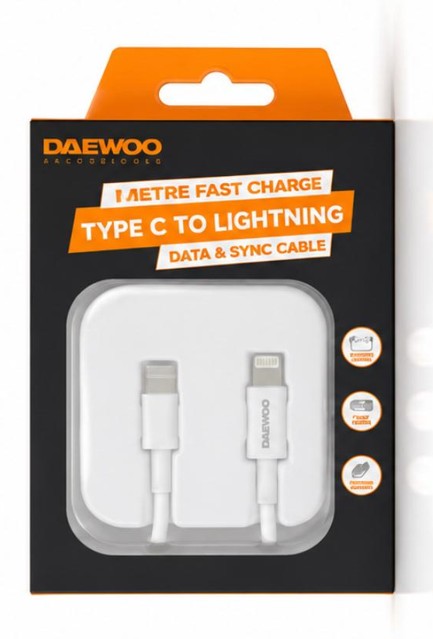 1 Metre Type C to 8-Pin (iPhone) Fast Charge