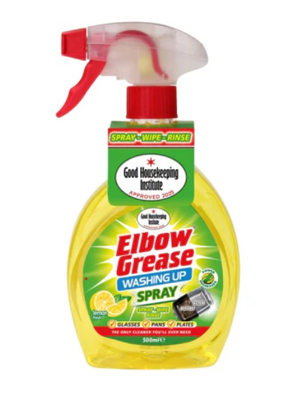 Elbow Grease Lemon Washing Up Liquid Spray 500ml